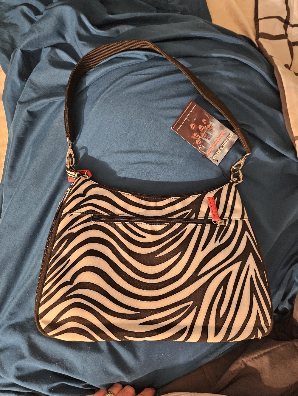 New Gun Tote'n Mamas‎ Zebra Concealed Carry Microfiber Hobo Purse Holster